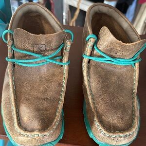 Twisted X Brown and Teal Cowboy Boots